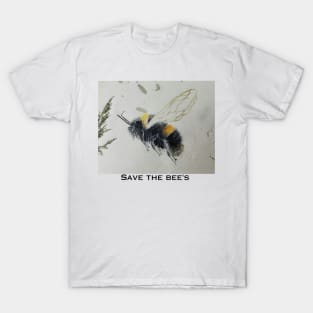 Save the bee's, watercolor painting T-Shirt